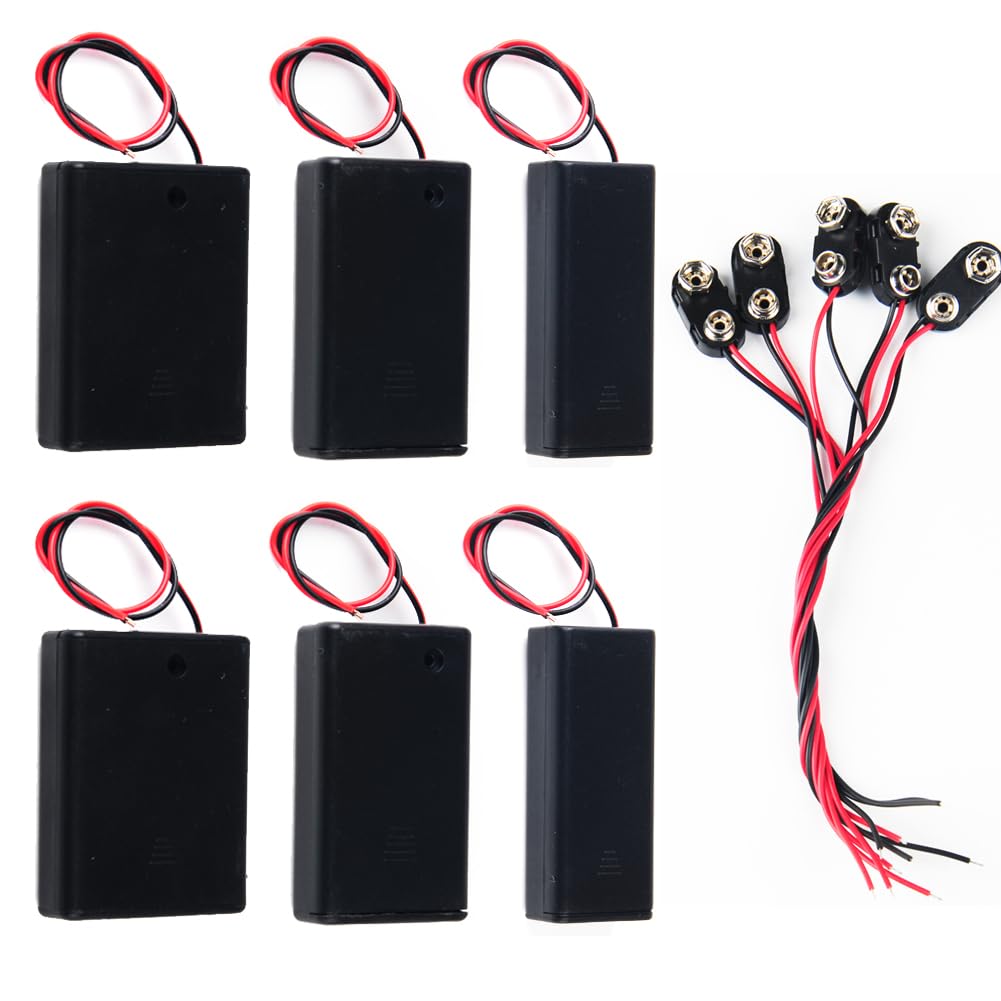 Amazon.com: Stemedu 2/3/4 1.5V AAA Battery Holder Case with Wire